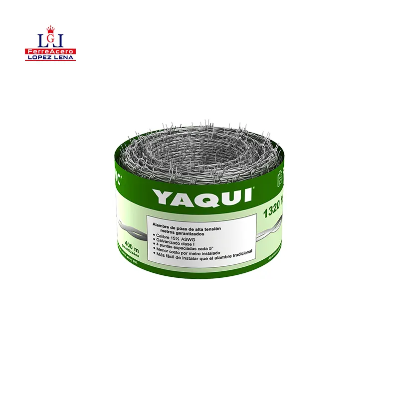 Alambre De Puas 17kg - 360ml - Cal 15.5 - Yaqui.