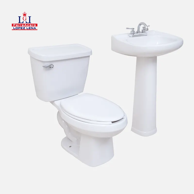 Sanitario Ceramosa Volga Plus Blanco Con Pedestal.