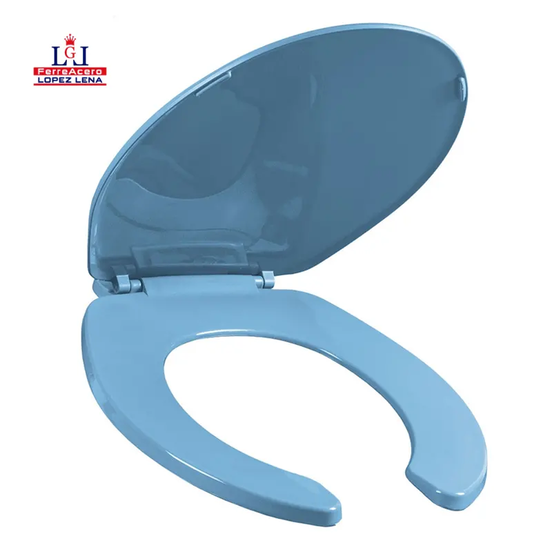 Asiento Wc Corto Ceramosa Azul Holanda.