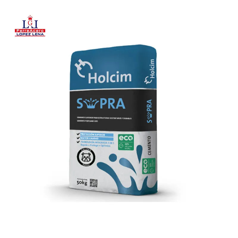 Cemento Gris Supra Holcim X Bulto De 50kg.