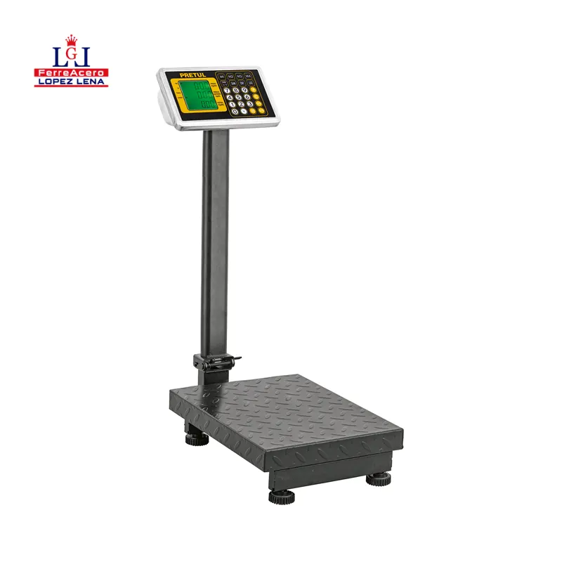 BASCULA ELECTRONICA DE PLATAFORMA PLEGABLE - 100 KG - PRETUL - BAS-100PLAP.