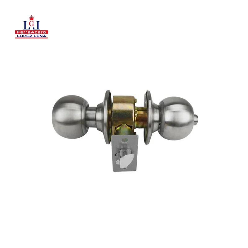 Cerradura Perilla Ll/estandar  Cromo Mate -recamara- Santul- 8576.
