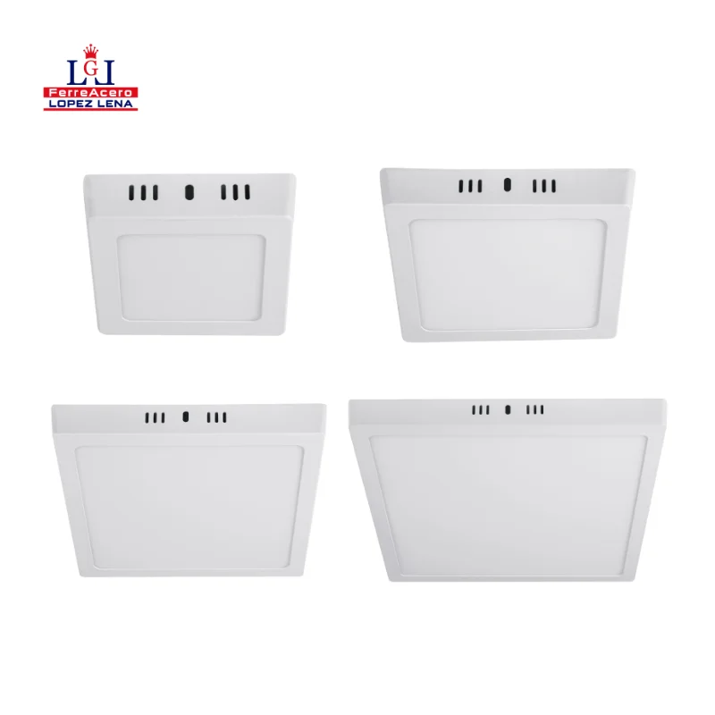 LUMINARIO LED SOBREPONER PLAFON CUADRADO BLANCO VOLTECK
