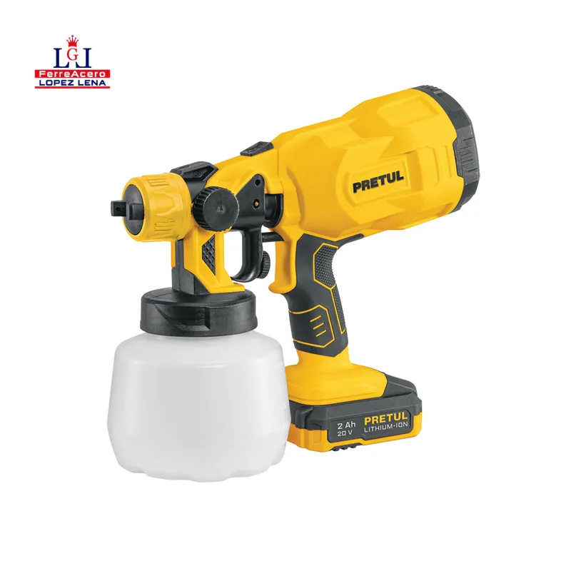 Pistola Para Pintar Inalambrica 20v-1 Bateria 2ah - Pretul - Pipi-20p.