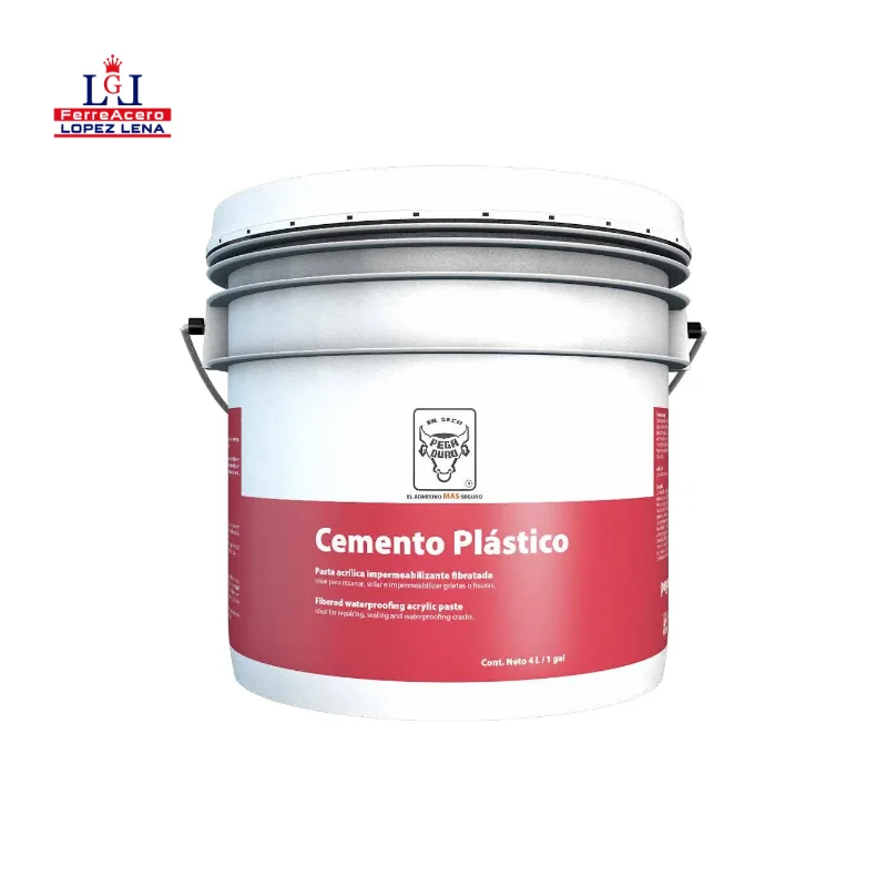 Cemento Plastico Acrilico Para Grietas 1 Gal - 3.8 L - Pegaduro -cpla4.