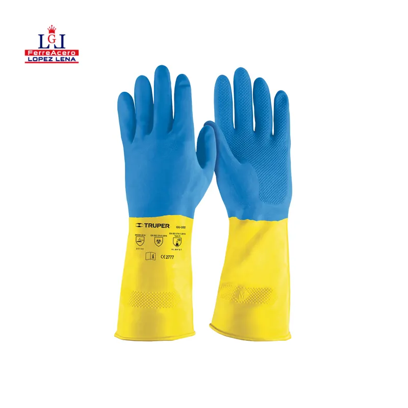 Guante De Latex Reforzados Para Limpieza