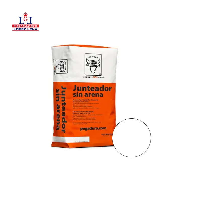 Junta Sin Arena Pegaduro Saco De 5 Kg - Blanco.