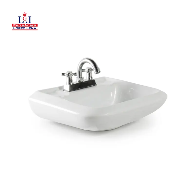 LAVABO CERAMICO CERAMOSA FLORENCIA BLANCO.