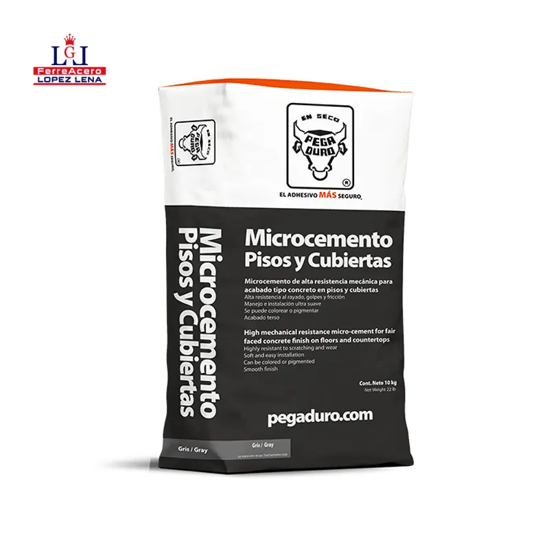 Microcemento Gris 10kg - Pegaduro - Para Pisos Y Cubiertas - 52micropc.