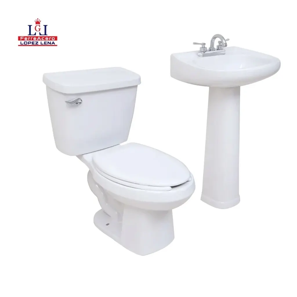 Sanitario Ceramosa Volga Plus Blanco Con Pedestal.