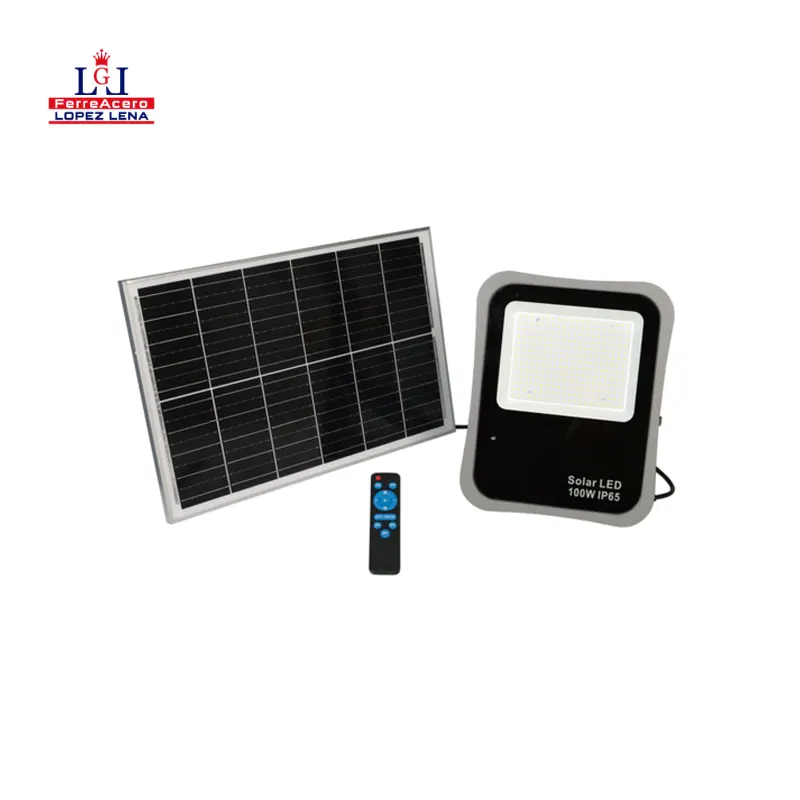 REFLECTOR DE LED SOLAR C/CONTROL REMOTO Y PANEL C/CABLE 3 M 6500K - 200W-KLEIMAN - REF-S200W.
