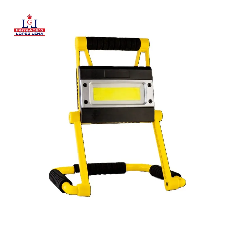 LAMPARA DE TRABAJO PORTABLE REGARGABLE 100 W - Y CARGA CELULAR ENTRADA 