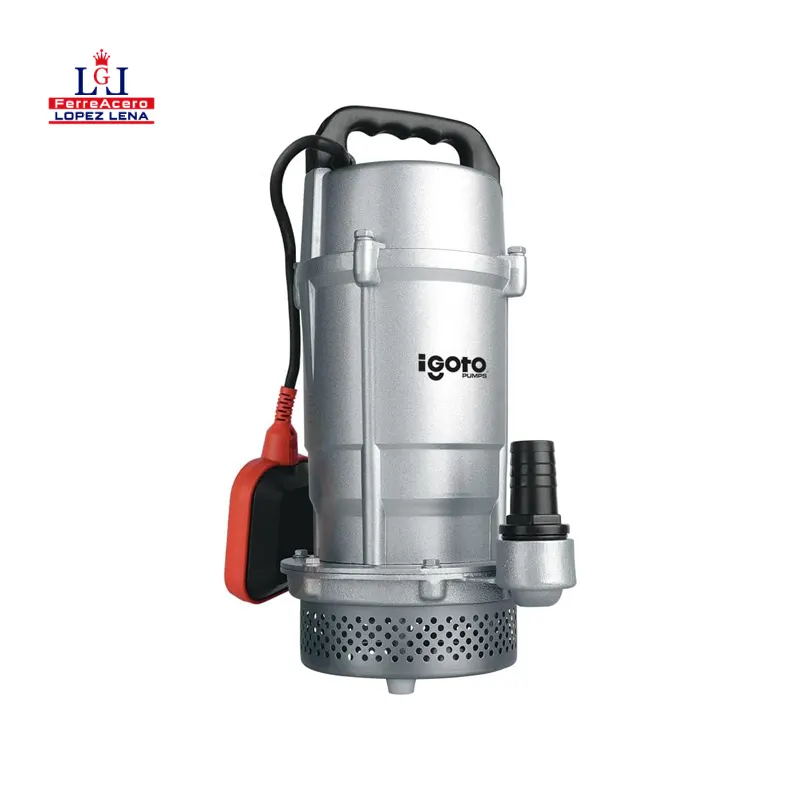 BOMBA AGUA SUMERGIBLE DE ALUMINIO 0.50 HP -370W - ALT. MAX. 16 MT - DESCARGA 1