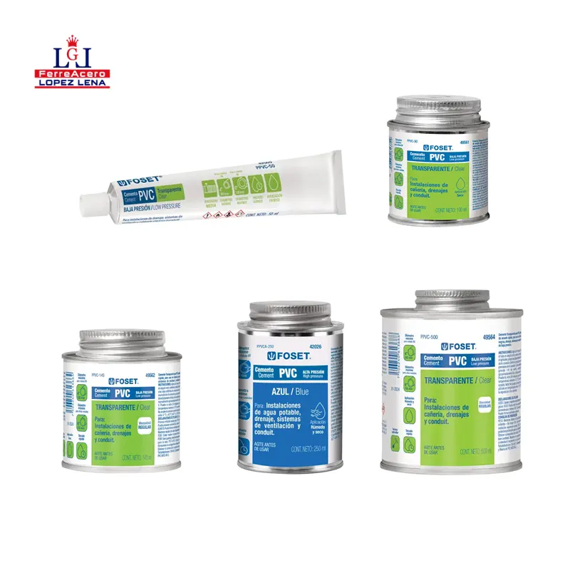 Pegamento Foset Transparente Pvc Sanitario Baja Presion