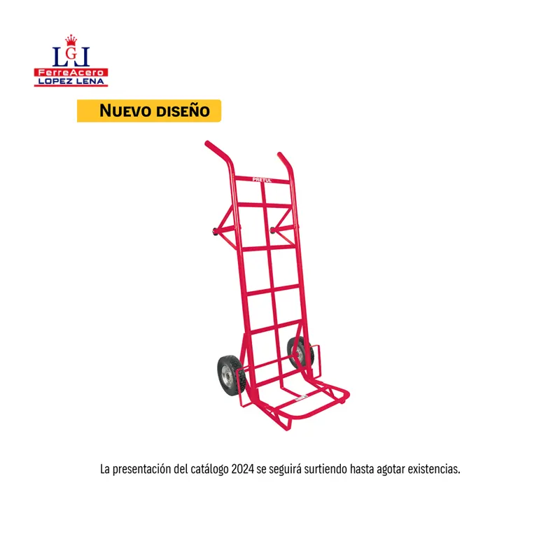 DIABLO DE CARGA DE 450 KG C/RUEDAS SOLIDAS - PRETUL - DIA-450.