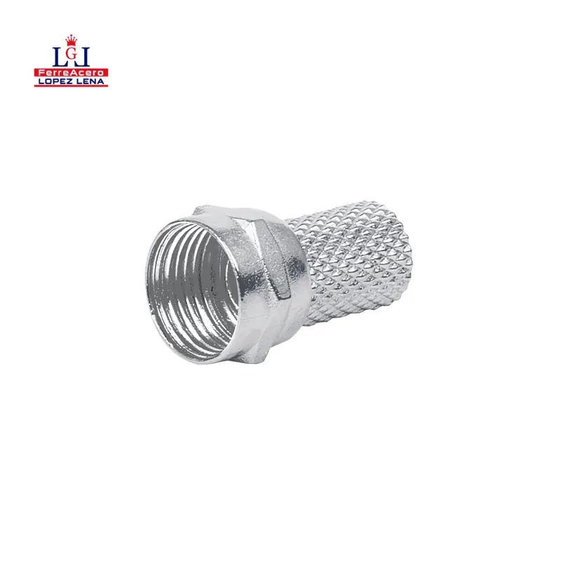 Conector Para Cable Coaxial Rg 6 De Enroscar (bolsa C/4 Piezas) Volteck - Coco-6r.
